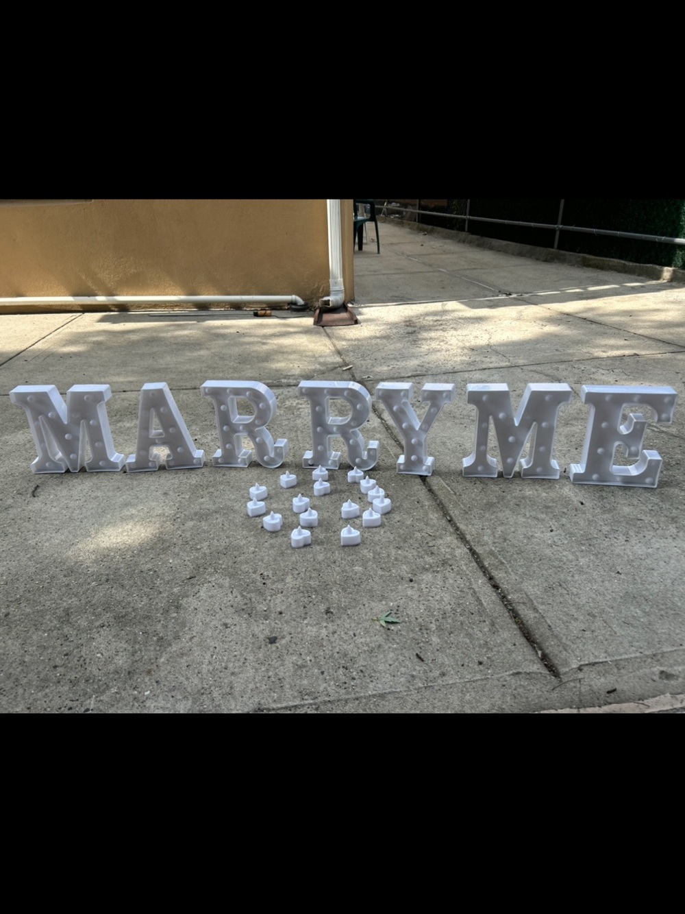White Light-Up Marquee Letters with LED Tealights - Home Party Supplies